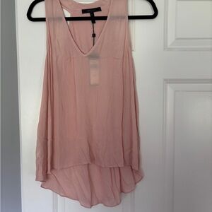 BCBGMaxAzria Women's Pink Sleeveless Top